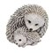 Roman 7.0 Inch Hedgehog & Baby Statue Summer Figurine , Spring Summer Outdoor